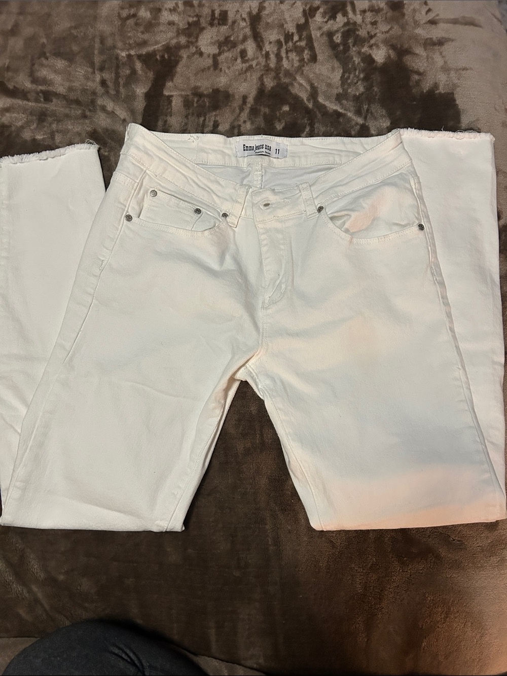 Women’s Skinny White Jeans - Classic Slim Fit